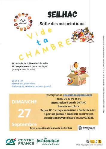 Vide ta chambre